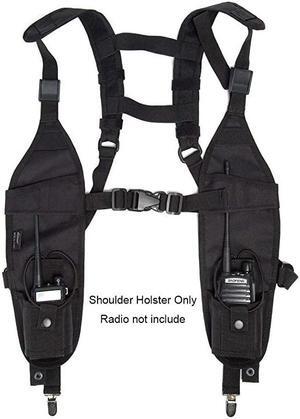 Shoulder Harness Holster Chest Holder Universal Vest Rig for Police Firefighter Two Way Search Rescue Essentials