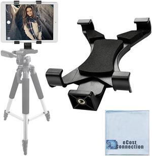 Tablet Holder Tripod Mount Universal fits iPad Tablets and Other Tablets + an eCostConnection Microfiber Cloth