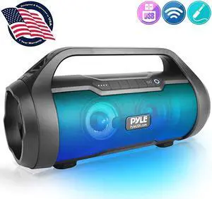 Wireless Portable Bluetooth Boombox Speaker 500W 20CH Rechargeable Boom Box Speaker Portable Barrel Loud Stereo System with AUX InputUSBSDFm Radio 3 Subwoofer Voice Control  PBMWP185