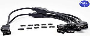 1 to 4 RGB Splitter 50 cm Cable/ 2-Pack, F04-RGB0450-2P, F04-RGB0450-2P, F04-RGB0450-2P, F04-RGB0450-2P