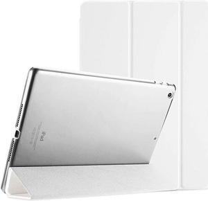 iPad 97 Case Old Model 2018 iPad 6th Generation 2017 iPad 5th Generation Case Ultra Slim Lightweight Stand Case with Translucent Frosted Back Smart Cover for iPad 97 Inch White