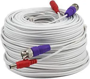 BNC Coaxial Cable for Security Camera CCTV System Audio Video Extension Power Cables UL Certified and Fire Resistant 200ft 200 Ft 60 M 200 ft BNC Cable SWPRO60ULCBL