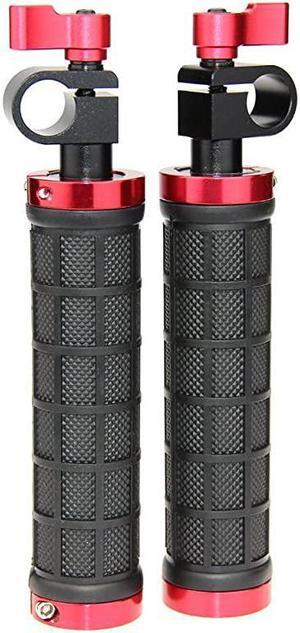 DSLR Handle Grips with Rod Clamp for 15mm Rod Rig Rail Support Camera Tripod1 Pair