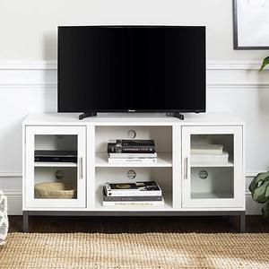 Edison Modern TV Stand with Storage Cabinets for TVs up to 56 Living Room Storage