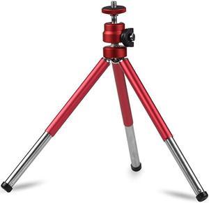 Mini Webcam Tripod for Logitech Webcam C920 C922 Small Camera Tripod Mount Cell Phone Holder Stand Red