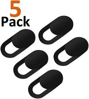 Webcam Cover 07MM Thin Web Camera Cover fits Laptop Desktop PC Macbook Pro iMac Mac Mini Computer SmartphoneProtect Your Privacy and Security Black