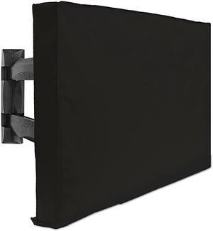 TV Cover 32 Model for 30 34 Flat Screens Slim Fit Weatherproof Weather Dust Resistant Television Protector Black