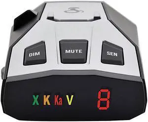 RAD 350 Laser Radar Detector Long Range False Alert Filter OLED Display Black