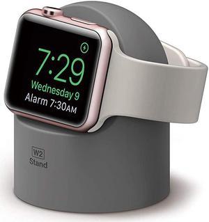 W2 Apple Watch Charger Stand Compatible with Apple Watch Series 6SE5432144mm 42mm 40mm 38mm Dark Grey