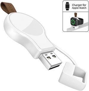 Charger for Apple Watch iWatch Charger USB Charger Travel Cordless Charger with Light Weight Portable Wireless Magnetic Quick Charge for Apple Watch SE Watch Series 6 5 4 3 2 1White