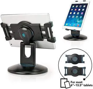 Retail Kiosk iPad Stand 360° Rotating Commercial Tablet Stand 6135quot Adapter Universal Tablet Clamp Holder for Ipad Ipad Air Ipad Mini Microsoft Surface Nexus and Most Tablets