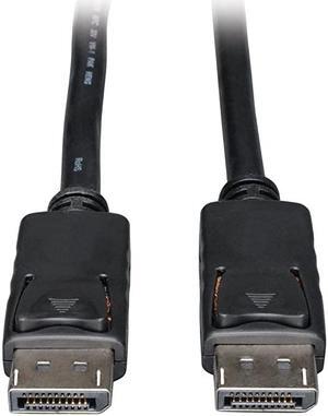 DisplayPort Cable with Latches MM DP to DP 4K x 2K 6ft P580006 Black