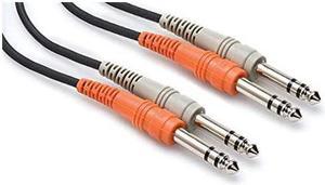 CSS201 Dual 14 TRS to Dual 14 TRS Stereo Interconnect Cable 1 Meter
