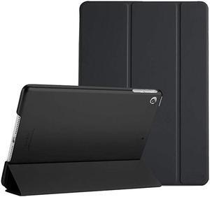 Smart Case for iPad Air 1st Edition Ultra Slim Lightweight Stand Protective Case Shell with Translucent Frosted Back Cover for Apple iPad Air 2013 Model A1474 A1475 A1476 Black