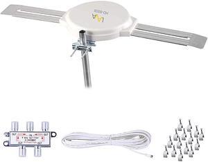 Outdoor TV Antenna Omnidirectional 360 Degree HD TV 4K Omnipro Amplified TV Antenna OmniPro HD8008 + Installation Kit HD8008