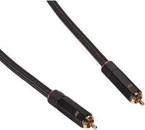 Onix Series Digital Coaxial AudioVideo RCA Subwoofer CL2 Rated Cable RG6U 75ohm 50ft Black