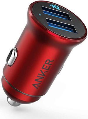 Car Charger  Mini 24W 48A Metal Dual USB Car Charger PowerDrive 2 Alloy Flush Fit Car Adapter with Blue LED for iPhone 11XRXsMaxX87Plus iPad ProAir 2Mini Galaxy LG HTC and More
