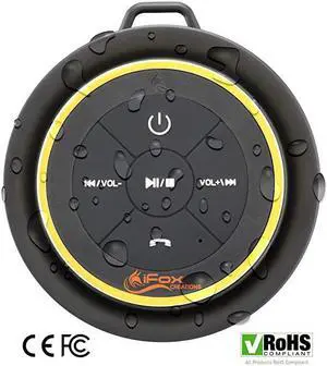 iF012 Bluetooth Shower Speaker - Certified Waterproof - Wireless It Pairs Easily to All Your Bluetooth Devices - Phones, Tablets, Computer, Radio
