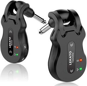 58 Ghz Wireless Guitar System Wireless Audio Electric Guitar Transmitter Receiver 4 Channels Transmission Range High Frequency Battery Rechargeable