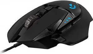 502 HERO High Performance Wired Gaming Mouse, HERO 25K Sensor, 25,600 DPI, RGB, Adjustable Weights, 11 Programmable Buttons, On-Board Memory, PC / Mac