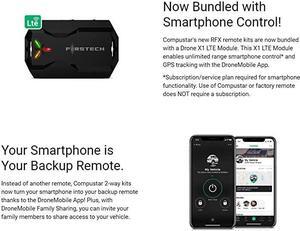CSX4900S 4Button 2Way 3000 Remote Start System wDrone X1LTE