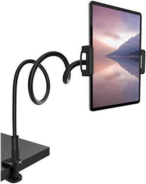 Gooseneck Tablet Mount Holder for Bed  Flexible Tablet Arm Clamp Bed Stand for 4711quot Devices Such as iPad Mini 79 Air 97 Pro 10511 Switch Samsung Galaxy Tabs Black