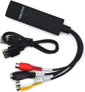 VHS to Digital Converter USB 20 Video Converter Audio Capture Card VHS Box VHS VCR TV to Digital Converter Support Win 2000Win Xp Win Vista Win 7Win 8 Win 10 Linux MacAndroid