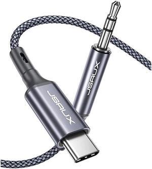 USB C to 35mm Male Aux Cable 33ft  Type C to 35mm Audio Cord Compatible with Samsung Galaxy Note 20 S20 Ultra Note 10 Pixel 4 3 2 XL Car Stereos Speaker Headphones and MoreGrey