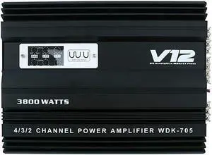 Channel High Power Amplifier Slim Stereo Channel Car Audio Stereo Amplifier Amp Ohm