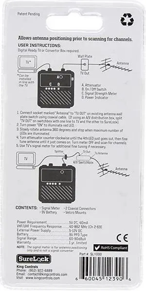SL1000 SureLock Digital TV Signal Finder