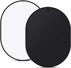 Chromakey Black Chromakey White Collapsible Backdrop Collapsible Reversible Background 5'x7' Chroma-Key Black/White