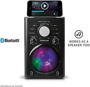 Karaoke Machine Full Karaoke System with Wireless Bluetooth Speaker and Microphone Works with all Karaoke Apps via Smartphone or Tablet