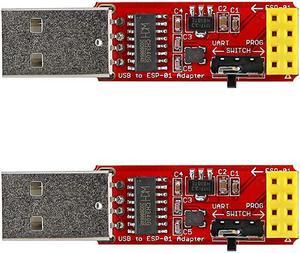 ESP01S Programmer USB to ESP01 Adapter ESP8266 Wireless WiFi Module WiFi CH340G UART PORG 4555V 115200 Baud Rate