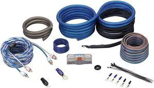 RWK4CU 4 AWG Gauge 100 Copper Complete Amp Installation Wire Kit OFC