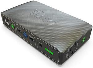 Bolt 58830 mWh Portable Phone Laptop Charger Car Jump Starter with AC Outlet and Car Charger Silver Graphite