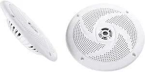 Pair  RSM65W 65 320 Watt Waterproof Shallow Slim Marine Boat Speakers