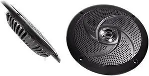 Pair  RSM65B 65 320 Watt Waterproof Shallow Slim Marine Boat Speakers
