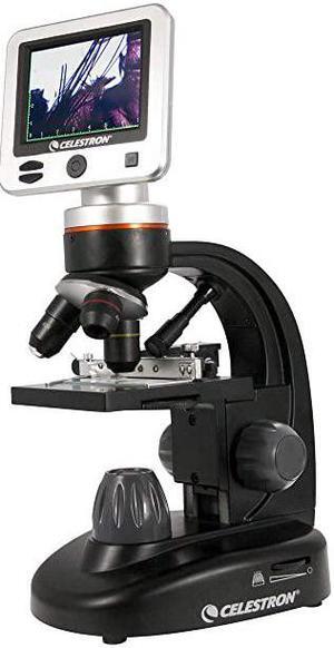 LCD Digital Microscope II Biological Microscope with a BuiltIn 5MP Digital Camera Adjustable Mechanical Stage Carrying Case and 1GB Micro SD Card
