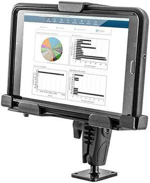 Locking Adjustable Tablet Mount with Key Lock for ELog for Galaxy Tab LG G Pad iPad Retail Black
