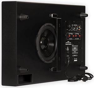 SUB8S 250 Watt Surround Sound HD Home Slim Powered Active Subwoofer Black