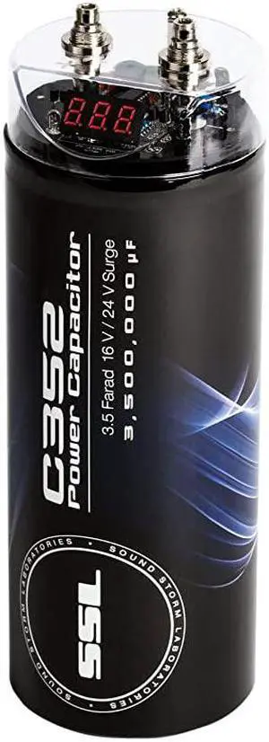 Storm C352 35 Farad Car Capacitor for Energy Storage to Enhance Bass Demand from Audio System