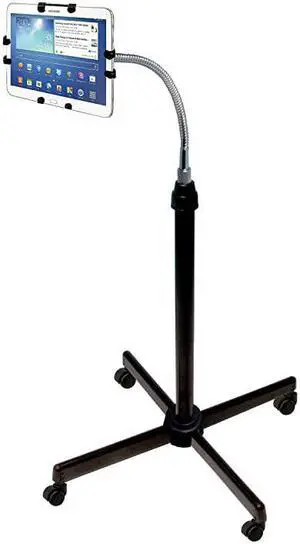 HeightAdjustable Gooseneck Floor Stand for 9 1075 Inch Tablets iPad 102Inch 7th Gen iPad Air 3 iPad Gen 56 and More PADUAFS