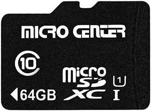 Center 64GB Class 10 SDXC Flash Memory Card with Adapter Single Pack