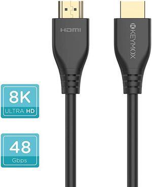 8K HDMI Cable 3ft  HDMI 21 Cable 48Gbps Ultra HD High Speed Support 4K120Hz 8K60Hz Dynamic HDReARCEthernet Compatible with Apple TVNintendo SwitchRokuXbox Series XSPS5Bluray