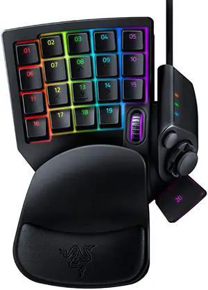 Tartarus v2 Gaming Keypad MechaMembrane Key Switches 32 Programmable Keys Customizable Chroma RGB Lighting Programmable Macros Classic Black