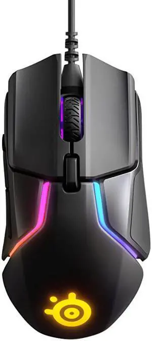 Rival 600 Gaming Mouse 12000 CPI TrueMove3Plus Dual Optical Sensor 05 Liftoff Distance Weight System RGB Lighting