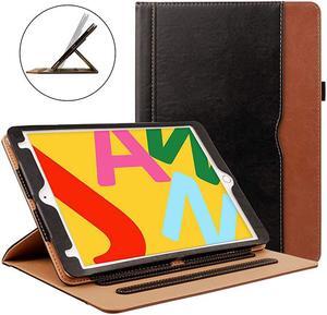 Case for New iPad 8th 7th Generation Case iPad 102 Case 360 Protection MultiAngle Viewing Stand Leather Cover with Pencil Holder for iPad 102 inch 20202019 8th7th Gen BlackBrown