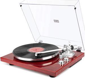 Belt Drive Turntable with Wireless Connectivity Builtin Phono Preamp USB Digital Output Vinyl Stereo Record Player with Magnetic Cartridge 33 or 45 RPM