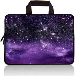 15 154 156 inch Laptop Handle Bag Computer Protect Case Pouch Holder Notebook Sleeve Neoprene Cover Soft Carrying Travel Case For Dell Lenovo Toshiba HP Chromebook ASUS Acer Purple Galaxy