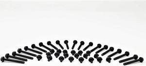 Inc Radiator Screw Set 632 UNC Mixed 5mm x 20 amp 30mm x 20 Black 40Pack SCWWC632
